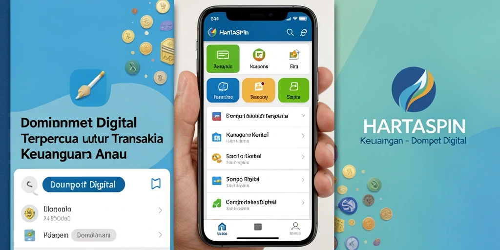 Antarmuka HARTASPIN yang user-friendly dan fungsional.