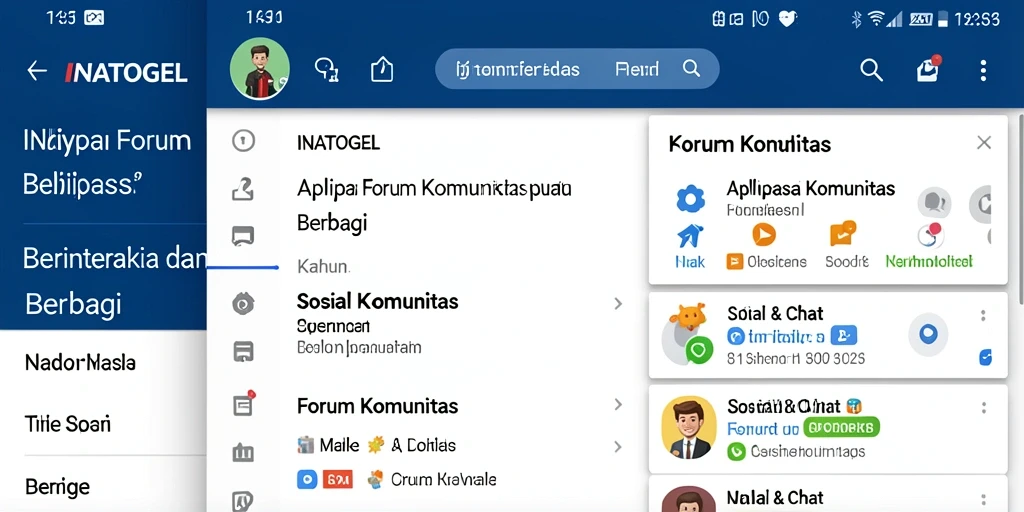 Antarmuka Forum Komunitas INATOGEL yang menarik dan interaktif.