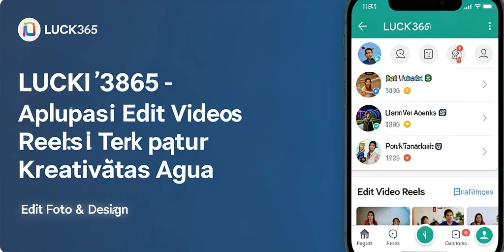 Antarmuka LUCK365 saat mengedit Video Reels yang intuitif dan menarik.