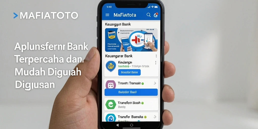 Tampilan antarmuka aplikasi MAFIATOTO untuk fungsi Transfer Bank.
