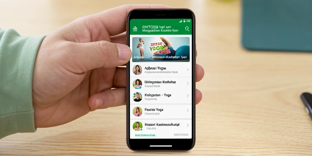 Antarmuka OHTOGEL menampilkan fungsi yoga yang sederhana dan intuitif.