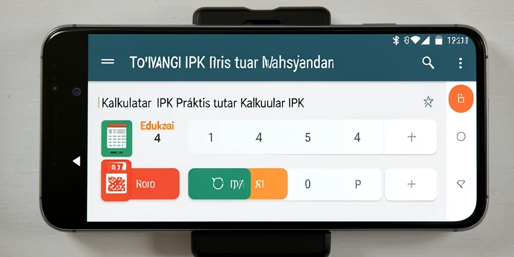 Antarmuka aplikasi kalkulator IPK TOPIWANGI yang simpel dan menarik.