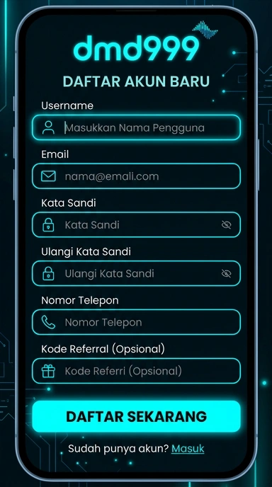 Cara Mudah Registrasi Akun dmd999 untuk Pengguna Android